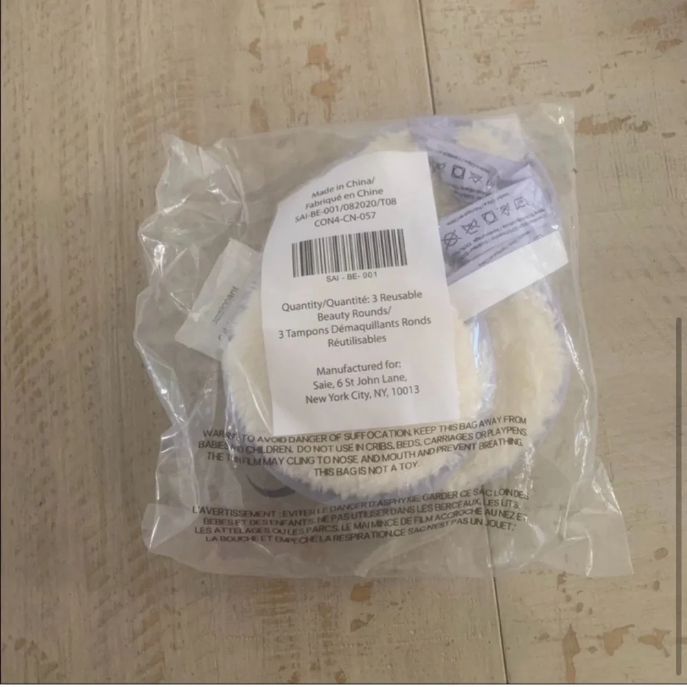 Saie Reusable Makeup Remover Rounds (6 pads)